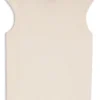 Sleeveless mock-neck sweater in merino wool