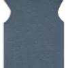 Sleeveless mock-neck sweater in merino wool
