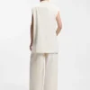Sleeveless relaxed-fit blazer in a wool blend Sleeveless relaxed-fit blazer in a wool blend