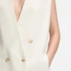 Sleeveless relaxed-fit blazer in a wool blend Sleeveless relaxed-fit blazer in a wool blend