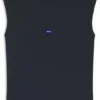 Sleeveless T-shirt in cotton jersey with logo detail