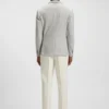 Slim-fit blazer in checked stretch fabric Slim-fit blazer in checked stretch fabric