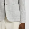 Slim-fit blazer in checked stretch fabric Slim-fit blazer in checked stretch fabric