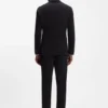 Slim-fit blazer in cotton-blend jersey