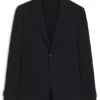 Slim-fit blazer in cotton-blend jersey