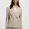 Slim-fit blazer in virgin-wool twill Slim-fit blazer in virgin-wool twill