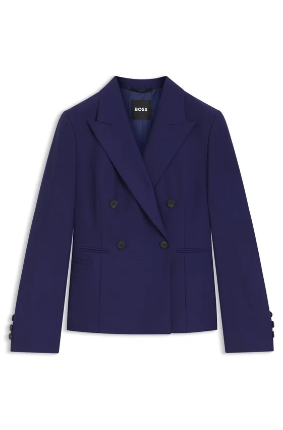 Slim-fit blazer in virgin-wool twill Slim-fit blazer in virgin-wool twill