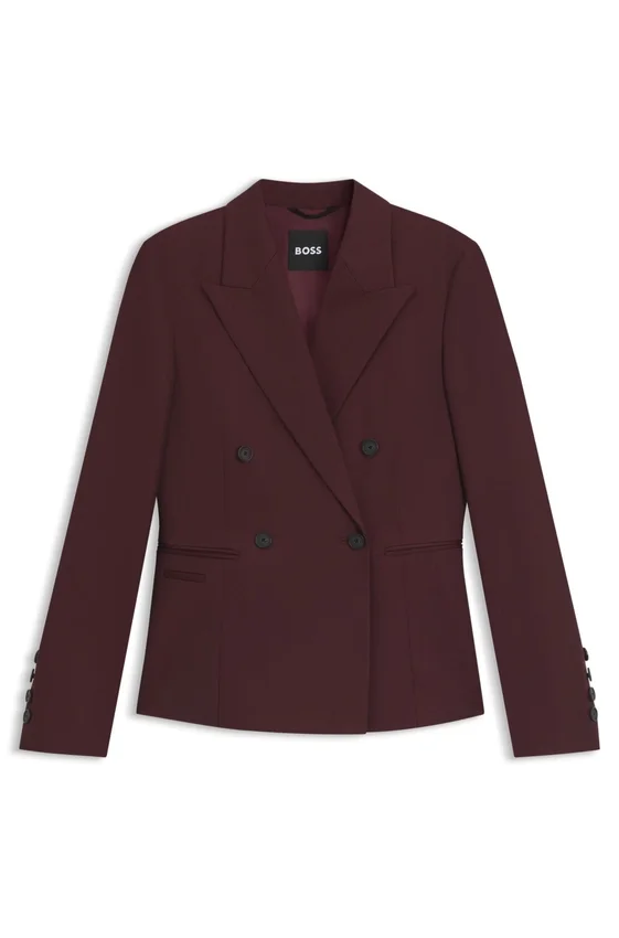 Slim-fit blazer in virgin-wool twill Slim-fit blazer in virgin-wool twill
