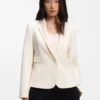 Slim-fit blazer with angled darts