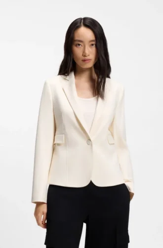 Slim-fit blazer with angled darts