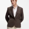 Slim-fit blazer with angled darts