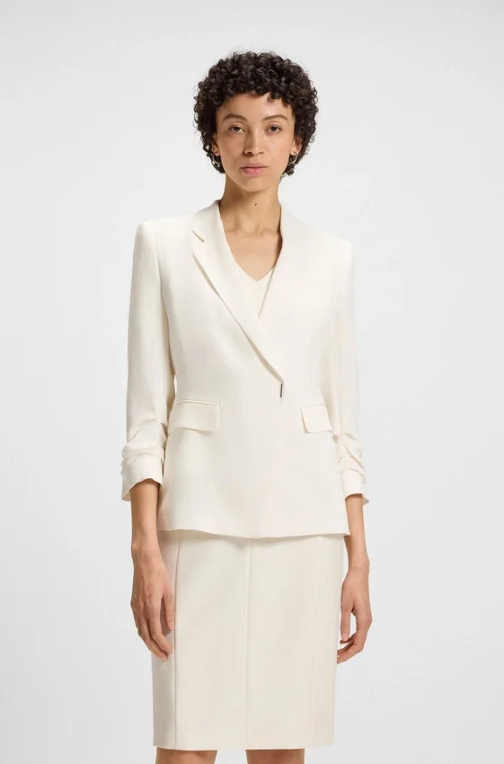 Slim-fit blazer with press-stud closure Slim-fit blazer with press-stud closure