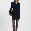 Slim-fit blazer with press-stud closure Slim-fit blazer with press-stud closure