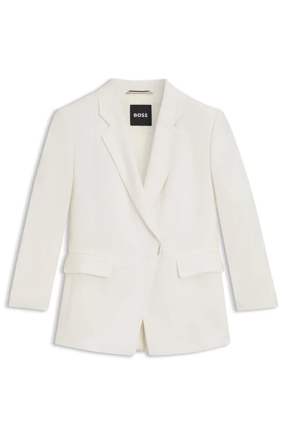Slim-fit blazer with press-stud closure Slim-fit blazer with press-stud closure