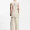 Slim-fit blazer with sleeveless styling Slim-fit blazer with sleeveless styling