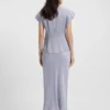 Slim-fit blouse with draped neckline Slim-fit blouse with draped neckline