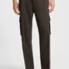 Slim-fit cargo trousers in herringbone fabric Slim-fit cargo trousers in herringbone fabric