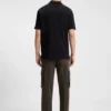 Slim-fit cargo trousers in herringbone fabric Slim-fit cargo trousers in herringbone fabric