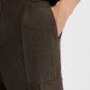 Slim-fit cargo trousers in herringbone fabric Slim-fit cargo trousers in herringbone fabric