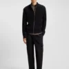 Slim-fit cargo trousers in mercerised cotton