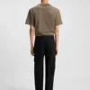 Slim-fit cargo trousers in mercerised cotton