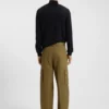 Slim-fit cargo trousers in mercerised cotton