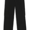Slim-fit cargo trousers in mercerised cotton