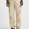 Slim-fit cargo trousers in ripstop cotton