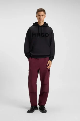 Slim-fit cargo trousers in ripstop cotton