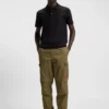 Slim-fit cargo trousers in ripstop cotton