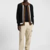 Slim-fit cargo trousers in ripstop cotton