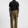 Slim-fit cargo trousers in ripstop cotton