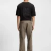 Slim-fit cargo trousers in ripstop cotton