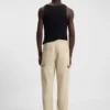 Slim-fit cargo trousers in ripstop cotton
