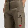 Slim-fit cargo trousers in ripstop cotton