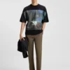 Slim-fit chinos in mercerised cotton twill