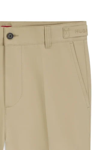Slim-fit chinos in mercerised cotton twill