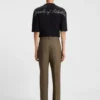 Slim-fit chinos in mercerised cotton twill