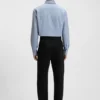 Slim-fit chinos in mercerised cotton twill