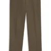 Slim-fit chinos in mercerised cotton twill