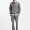 Slim-fit chinos in printed stretch-cotton twill