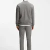 Slim-fit chinos in printed stretch-cotton twill
