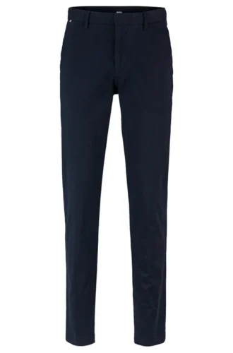 Slim-fit chinos in stretch-cotton gabardine Slim-fit chinos in stretch-cotton gabardine
