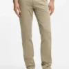 Slim-fit chinos in stretch-cotton satin