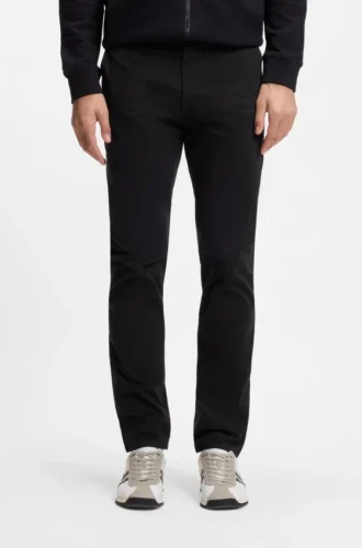 Slim-fit chinos in stretch-cotton satin