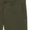 Slim-fit chinos in stretch-cotton satin