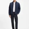 Slim-fit chinos in stretch-cotton satin