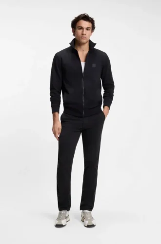 Slim-fit chinos in stretch-cotton satin
