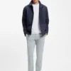 Slim-fit chinos in stretch-cotton satin