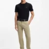 Slim-fit chinos in stretch-cotton satin
